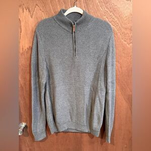 Nordstroms Men’s Shop Gray Cashmere Blend pullover size M